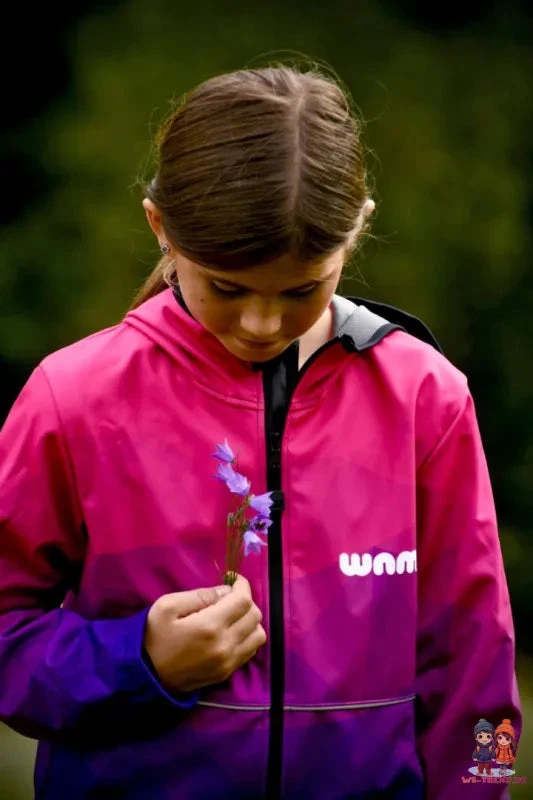 WAMU Mosaic Softshelljacke Kinder Jacke Mit Kapuze 12 WAMU Mosaic Softshelljacke Kinder Jacke Mit Kapuze – Bild 10