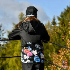 WAMU Wild Flowers Softshelljacke Kinder Jacke Mit Kapuze -Bekleidung Peripherie kids softshell jacket wild flowers 3