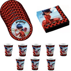 Miraculous Ladybug Partyset Deko Set 36tlg.