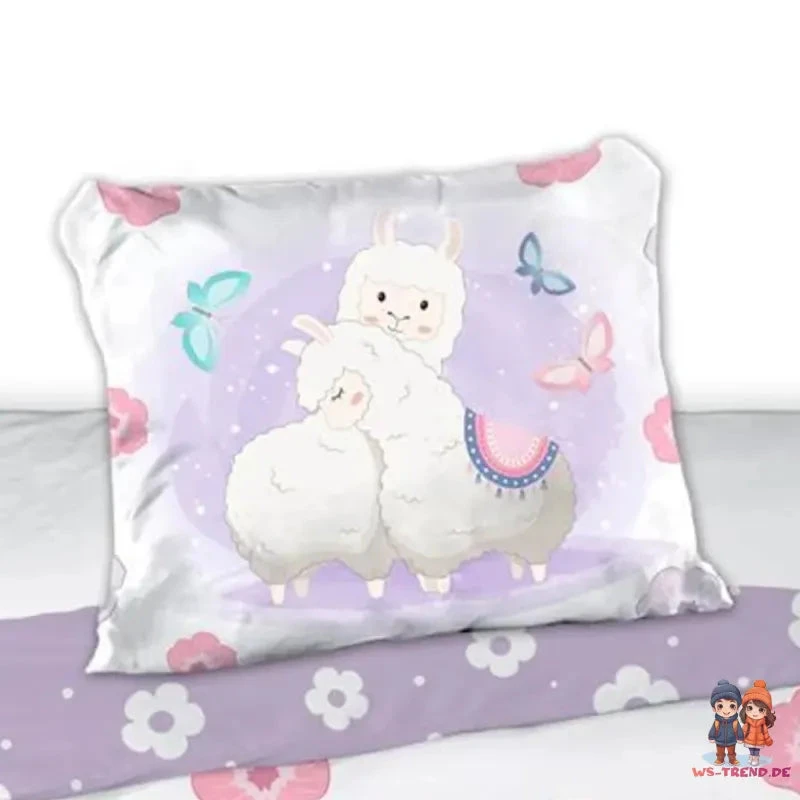 Lama Baby Bettwäsche 2tlg Set 100x135 40x60 Cm 100% Baumwolle 5 Lama Baby Bettwäsche 2tlg Set 100x135 40x60 Cm 100% Baumwolle – Bild 3