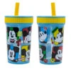 Disney Mickey Maus Kinder Trinkbecher Becher Integriertem Halm 465 Ml -Bekleidung Peripherie leak proof silicone straw tumbler 465 ml mickey mouse fun tasti