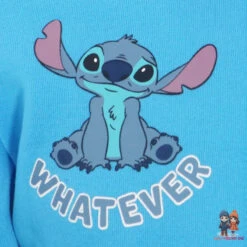 Disney Stitch Kinder Fleece Joggingset Sporthose Hose Sweater Jacke -Bekleidung Peripherie lil jogg 01c