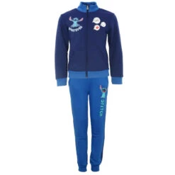 Disney Stitch Kinder Fleece Joggingset Sporthose Hose Sweater Jacke -Bekleidung Peripherie lil jogg 01g