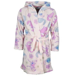 Disney Lilo Und Stitch Angel Kinder Coral Bademantel Mit Kapuze