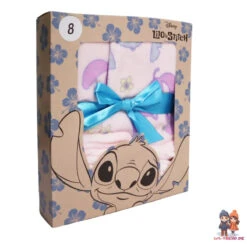 Disney Lilo Und Stitch Angel Kinder Coral Bademantel Mit Kapuze -Bekleidung Peripherie lilo badem rose 01c
