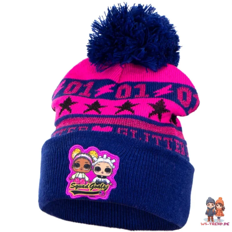 LOL Surprise Kinder Mädchen Herbst Winter Set Mütze Loopschal Loop 4 LOL Surprise Kinder Mädchen Herbst Winter Set Mütze Loopschal Loop – Bild 2