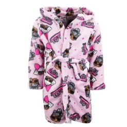 LOL Surprise Kinder Mikrofaser Bademantel In Rosa