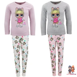 LOL Surprise Kinder Mädchen Langarm Schlafanzug Pyjama