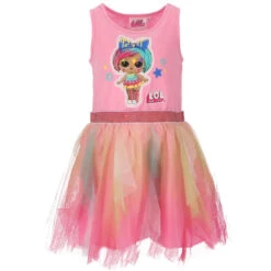 LOL Surprise Girls Kinder Mädchen Tüllkleid Sommerkleid Kleid -Bekleidung Peripherie lol surprise dress pinkwholesale clothes children ue1131.pink 1