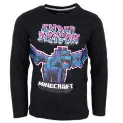 Minecraft Ender Drache Gamer Kinder Langarm Shirt