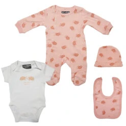 Marienkäfer Baby 4 Tlg Set Body Strampler Lätzchen Mütze