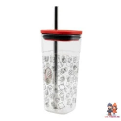 Super Mario Toad Trinkbecher Becher Mit Edelstahl Trinkhalm 540 Ml -Bekleidung Peripherie mario 01 01