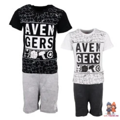 Marvel Avengers Kinder Schlafanzug Pyjama Kurz