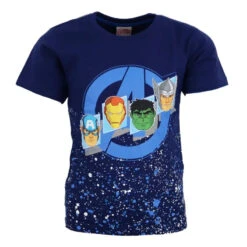 Marvel Avengers Kunder Kurzarm T-Shirt 7 Marvel Avengers Kunder Kurzarm T-Shirt -Bekleidung Peripherie marvel avengers kunder kurzarm shirt 988