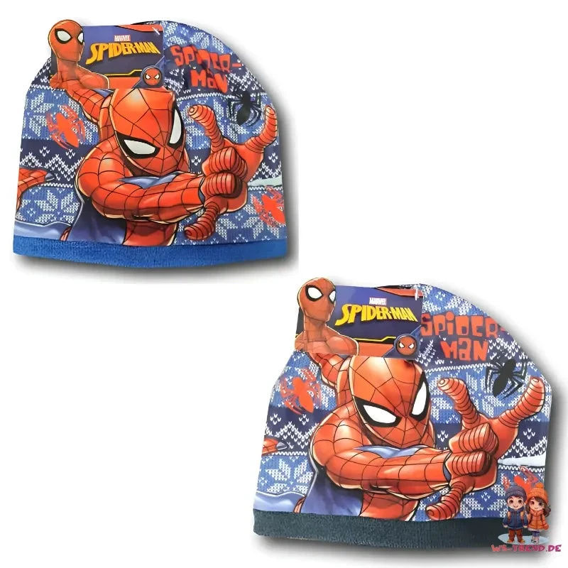Marvel Spiderman Schneeflocken - Kinder Wintermütze 52 Oder 54 Cm 3 Marvel Spiderman Schneeflocken - Kinder Wintermütze 52 Oder 54 Cm
