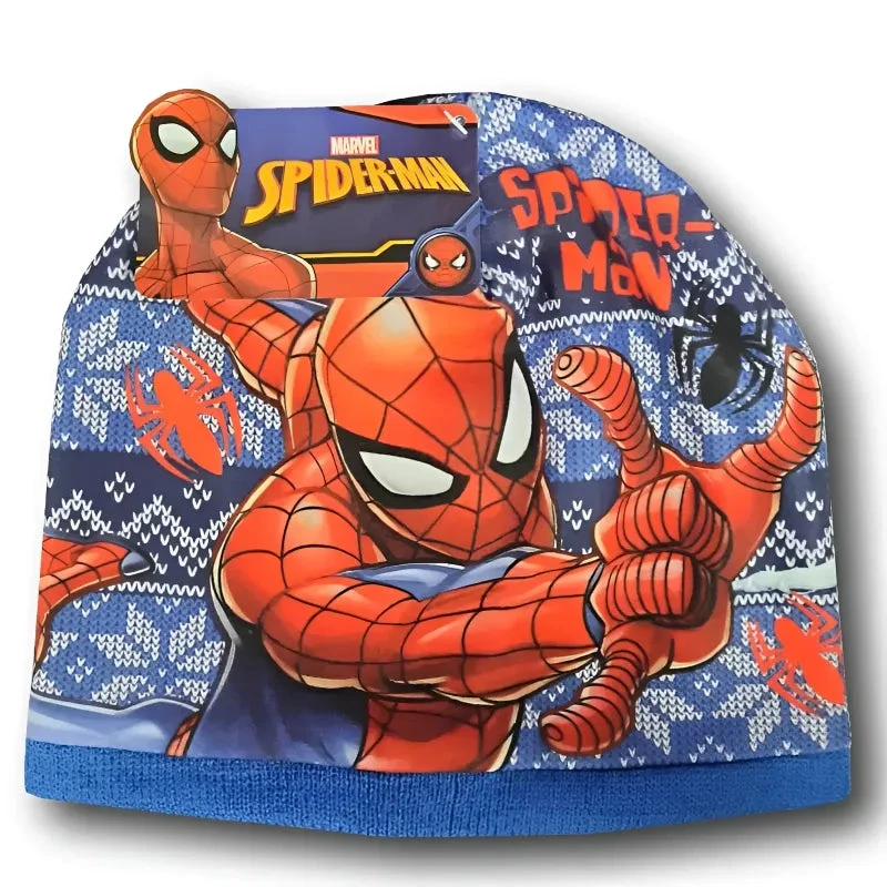 Marvel Spiderman Schneeflocken - Kinder Wintermütze 52 Oder 54 Cm 4 Marvel Spiderman Schneeflocken - Kinder Wintermütze 52 Oder 54 Cm – Bild 2