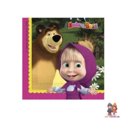 Mascha Und Der Bär Partyset Deko Set 36tlg. -Bekleidung Peripherie masha set01d