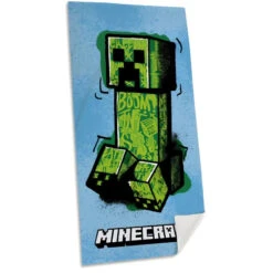 MInecraft Gamer Creeper Badetuch Strandtuch 70x140 Cm 100% Baumwolle