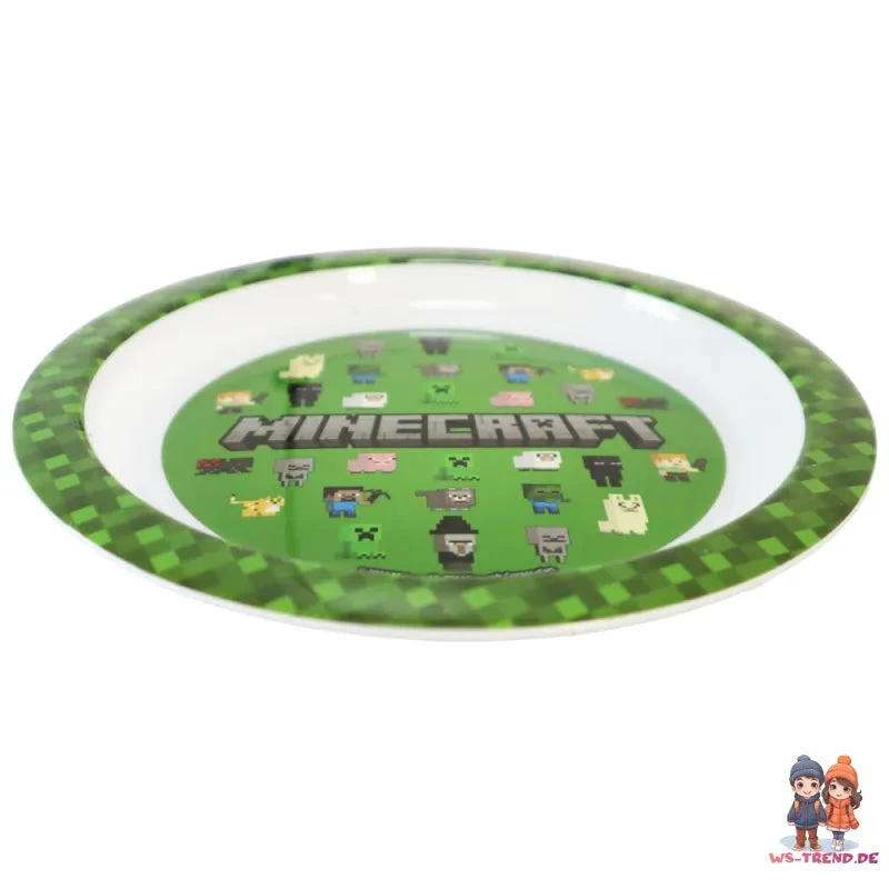 Minecraft Creeper Kinder Geschirr Set Teller Schüssel Becher 5 Minecraft Creeper Kinder Geschirr Set Teller Schüssel Becher – Bild 3
