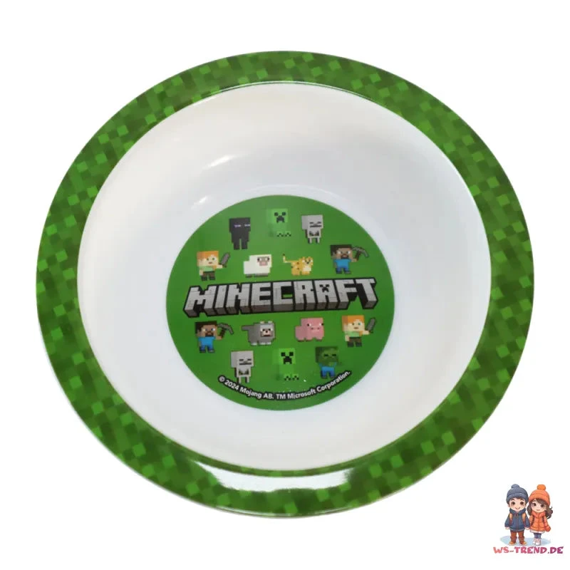 Minecraft Creeper Kinder Geschirr Set Teller Schüssel Becher 6 Minecraft Creeper Kinder Geschirr Set Teller Schüssel Becher – Bild 4