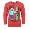 Minecraft Steve Creeper Kinder Jungen Langarmshirt Shirt -Bekleidung Peripherie mc langarm 01a