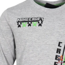 Minecraft Creeper Gamer Kinder Jungen Langarmshirt Shirt -Bekleidung Peripherie mc langarm 01e