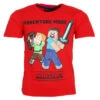 Minecraft Gamer Steve Alex Kinder Kurzarm T-Shirt -Bekleidung Peripherie mc rot 01a
