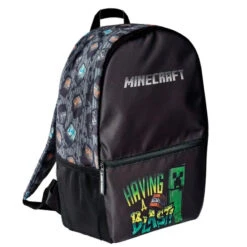 Minecraft Creeper Kinder Rucksack Backpack Schultasche Gr. 38 X 24 X 12