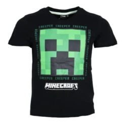Minecraft Gamer Creeper Kinder Kurzarm T-Shirt