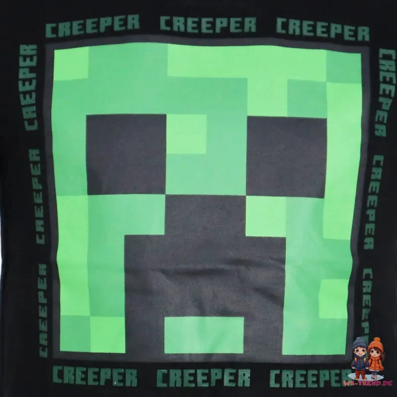 Minecraft Gamer Creeper Kinder Kurzarm T-Shirt 4 Minecraft Gamer Creeper Kinder Kurzarm T-Shirt – Bild 2