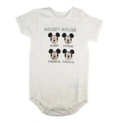 Disney Mickey Maus Baby Kleinkind Kurzarm Body Strampler
