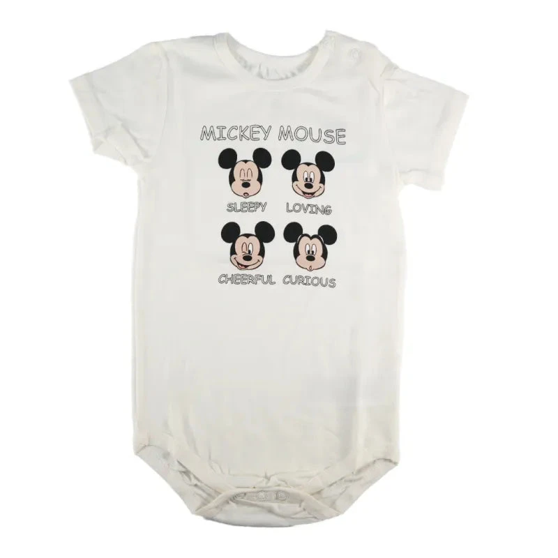 Disney Mickey Maus Baby Kleinkind Kurzarm Body Strampler 3 Disney Mickey Maus Baby Kleinkind Kurzarm Body Strampler
