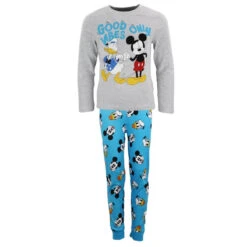 Disney Mickey Maus Donald Duck Kinder Langarm Schlafanzug Pyjama -Bekleidung Peripherie mick donald pyjama 01d