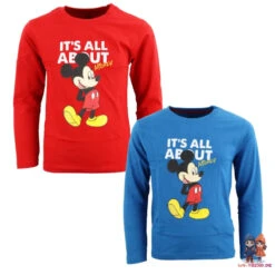 Disney Mickey Maus Kinder Langarm T-Shirt