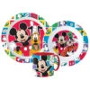 Stor Mickey Maus Pluto Goofy Kinder Geschirr-Set 3 Teilig Becher Teller Schüssel -Bekleidung Peripherie mick set gesch