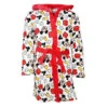 Disney Mickey Maus Kinder Mikrofaser Hausmantel Bademantel -Bekleidung Peripherie mickey bademantel weiss 01a