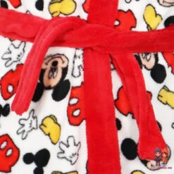 Disney Mickey Maus Kinder Mikrofaser Hausmantel Bademantel -Bekleidung Peripherie mickey bademantel weiss 01c
