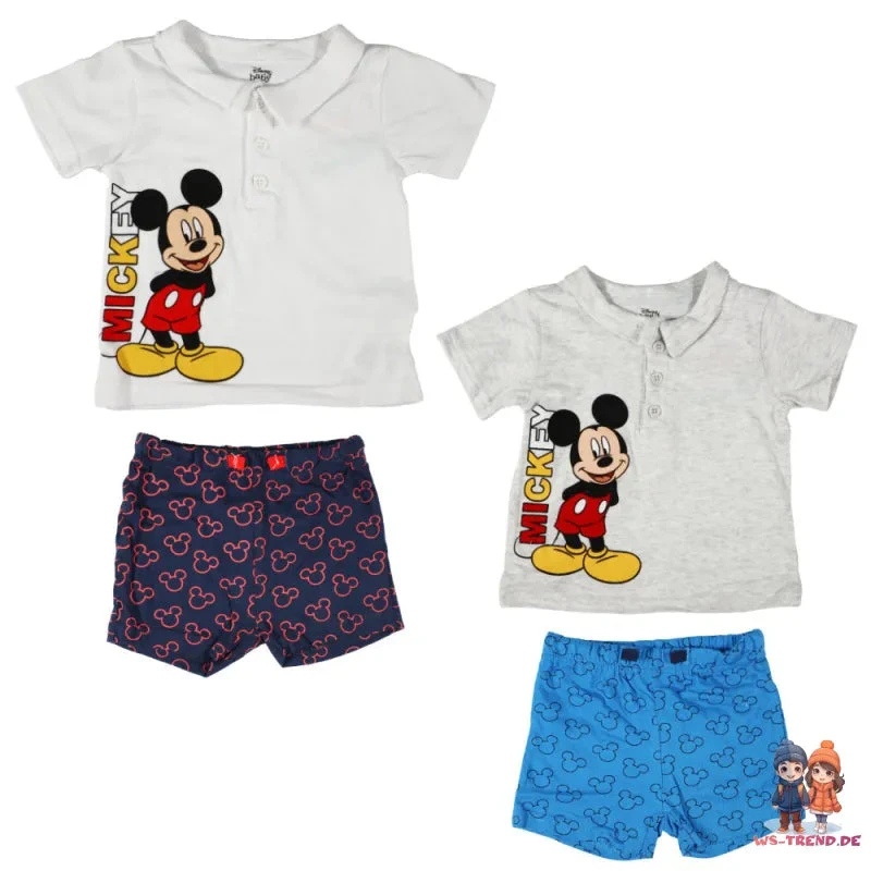 Disney Mickey Maus Baby 2tlg.Set Kleinkind T-Shirt Plus Shorts 3 Disney Mickey Maus Baby 2tlg.Set Kleinkind T-Shirt Plus Shorts