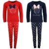 Disney Minnie Maus Kinder Schlafanzug Pyjama Lang -Bekleidung Peripherie min pyjam lang 01
