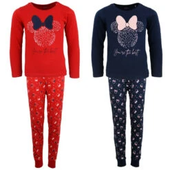 Disney Minnie Maus Kinder Schlafanzug Pyjama Lang