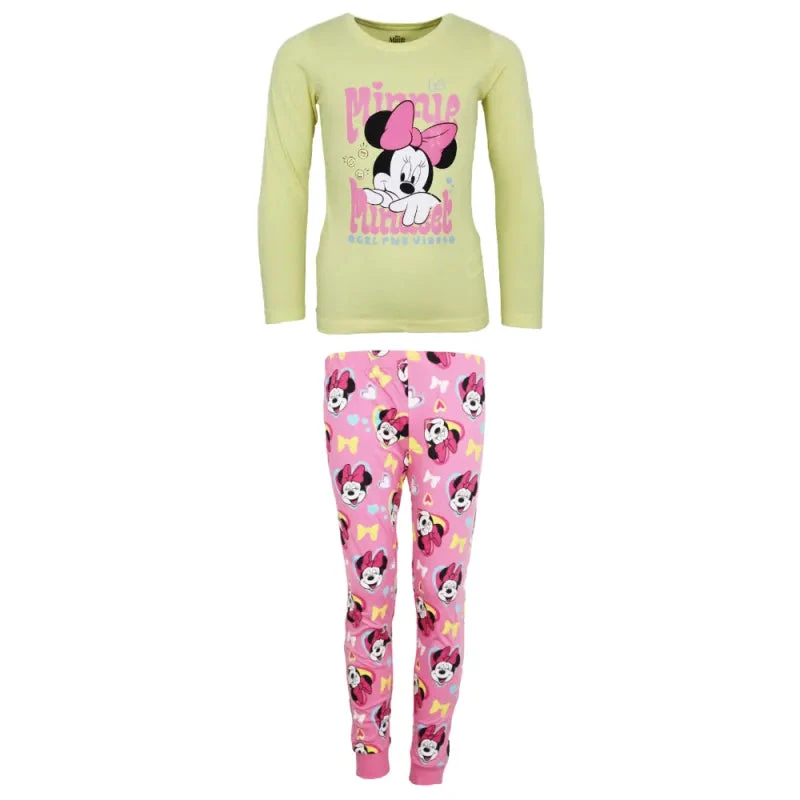 Disney Minnie Maus Mädchen Kinder Schlafanzug Pyjama Lang 4 Disney Minnie Maus Mädchen Kinder Schlafanzug Pyjama Lang – Bild 2