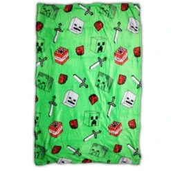 Minecraft Creeper Zombie Fleecedecke Kuscheldecke