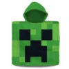 Minecraft Gamer Creeper Kinder Poncho Badeponcho 100% Baumwolle -Bekleidung Peripherie minecraft badeponcho 01