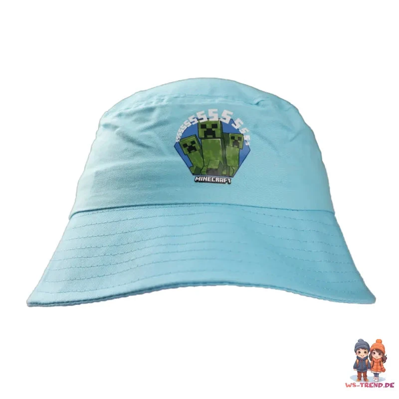 Minecraft Creeper 2er Set Kinder Fischermütze Fischerhut Hut 4 Minecraft Creeper 2er Set Kinder Fischermütze Fischerhut Hut – Bild 2
