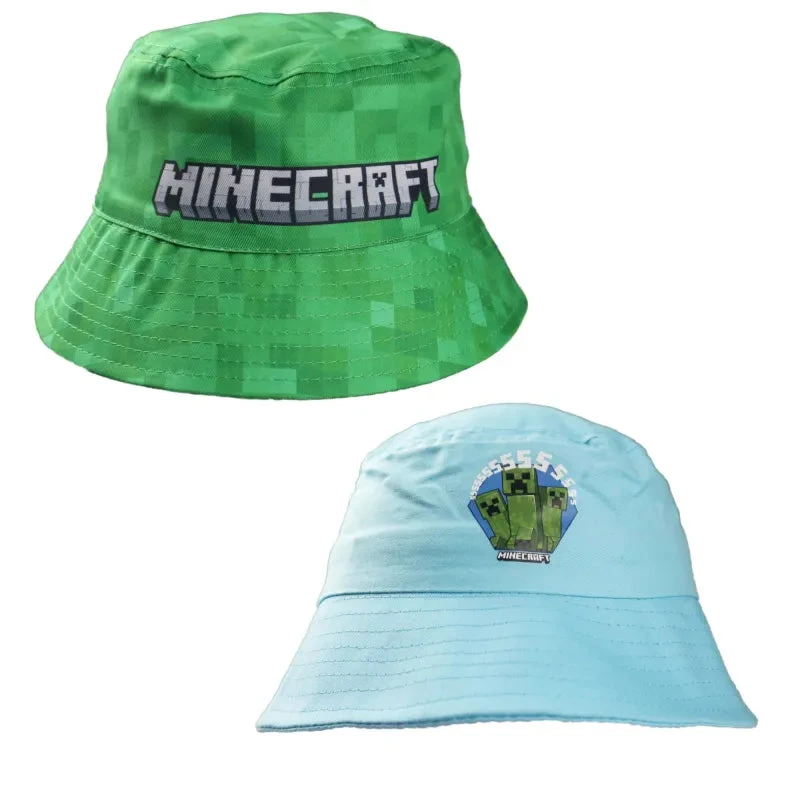 Minecraft Creeper 2er Set Kinder Fischermütze Fischerhut Hut 3 Minecraft Creeper 2er Set Kinder Fischermütze Fischerhut Hut
