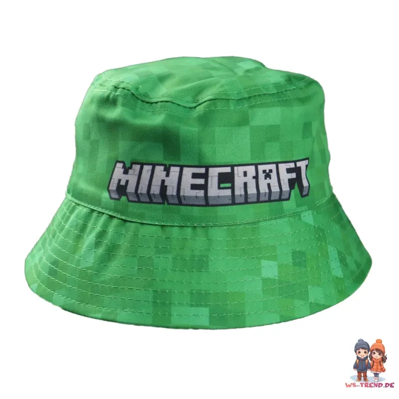 Minecraft Creeper 2er Set Kinder Fischermütze Fischerhut Hut 6 Minecraft Creeper 2er Set Kinder Fischermütze Fischerhut Hut – Bild 4