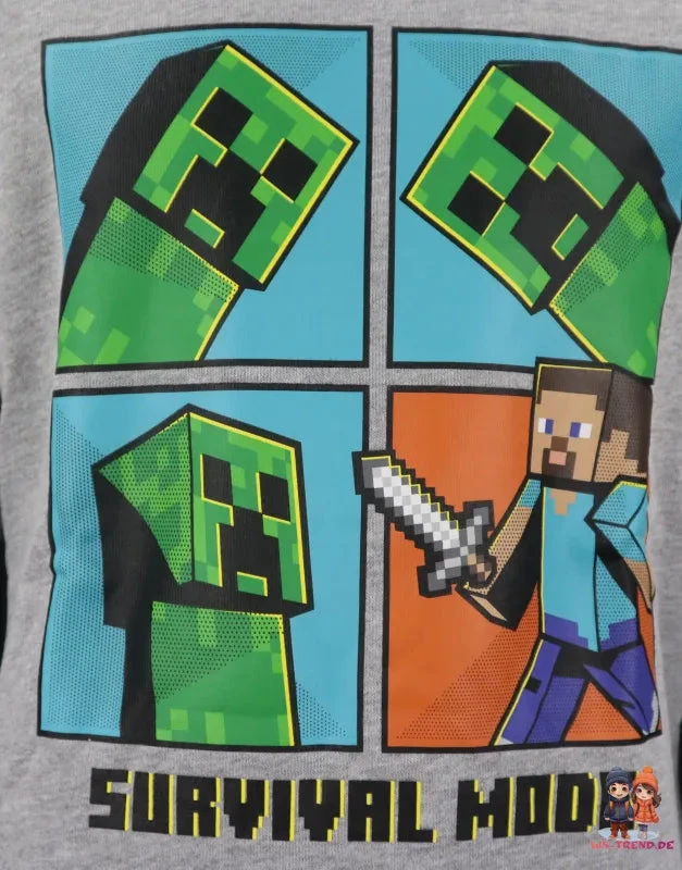 Minecraft Creeper Kinder Pullover 9 Minecraft Creeper Kinder Pullover – Bild 7