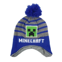 Minecraft Creeper Kinder Wintermütze