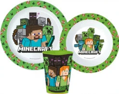 Minecraft Kinder Geschirr Set Teller Schüssel Becher