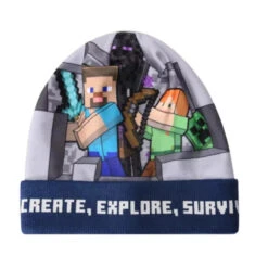 Minecraft Steve Alex Jungen Wintermütze Mütze